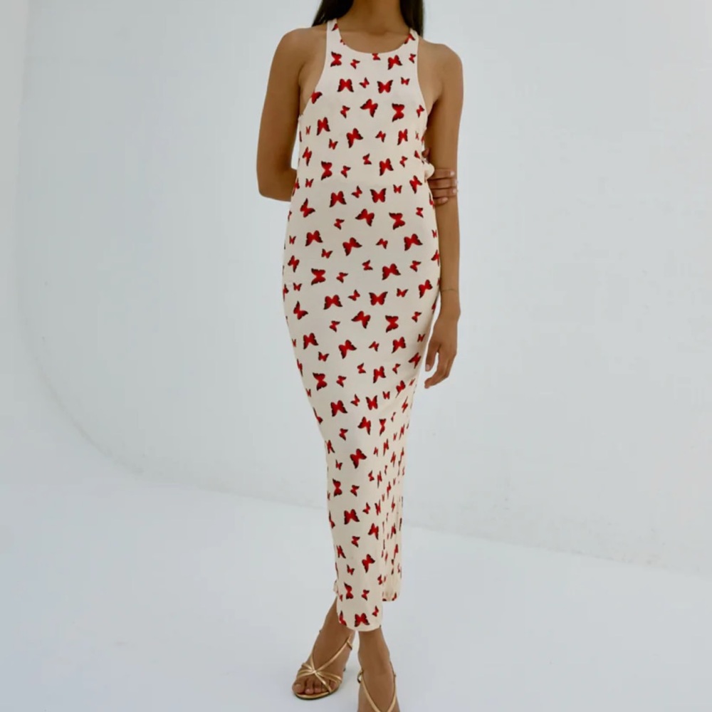 MUSIER PARIS BUTTERFLY MAXI DRESS